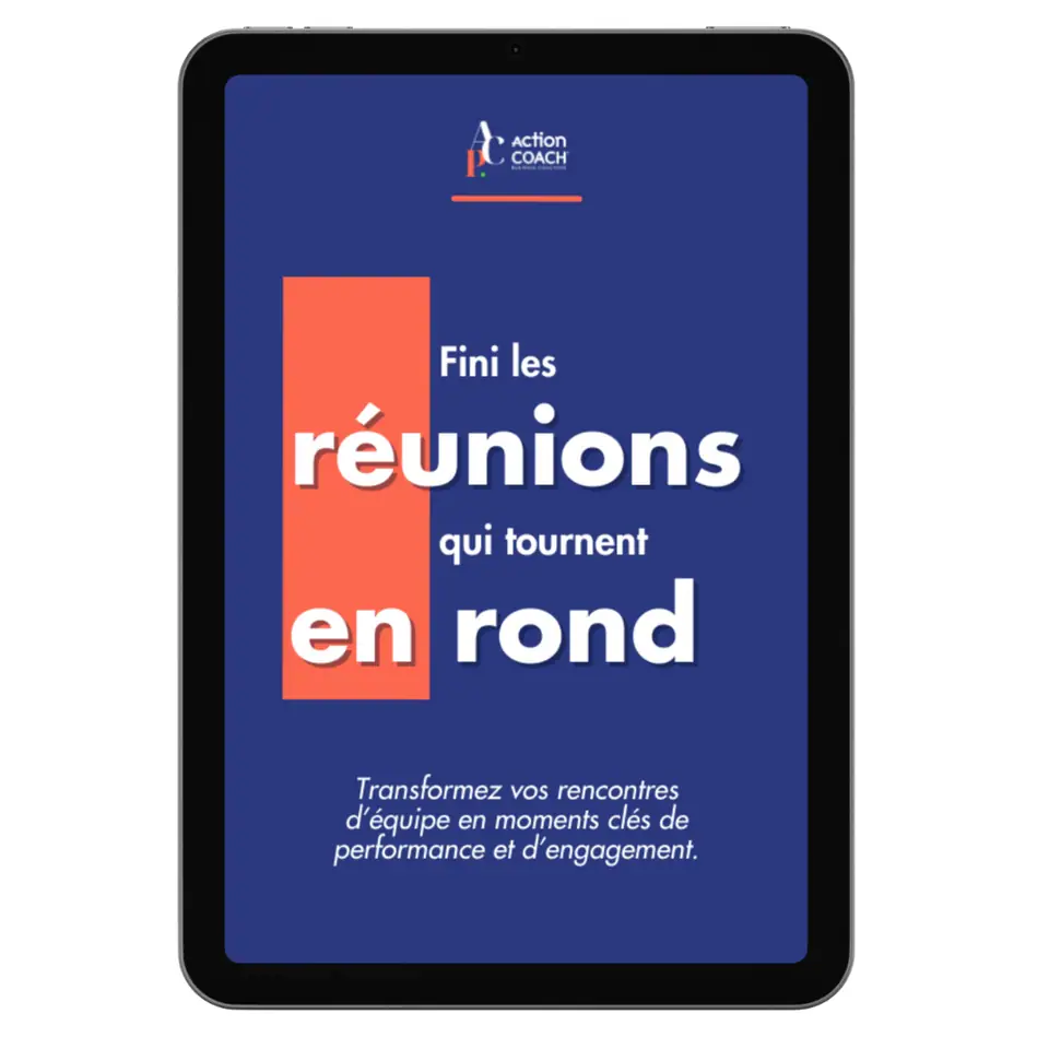 Couverture du livre blanc « La fin des réunions inutiles : la méthode L.I.O.N » d’ActionCOACH