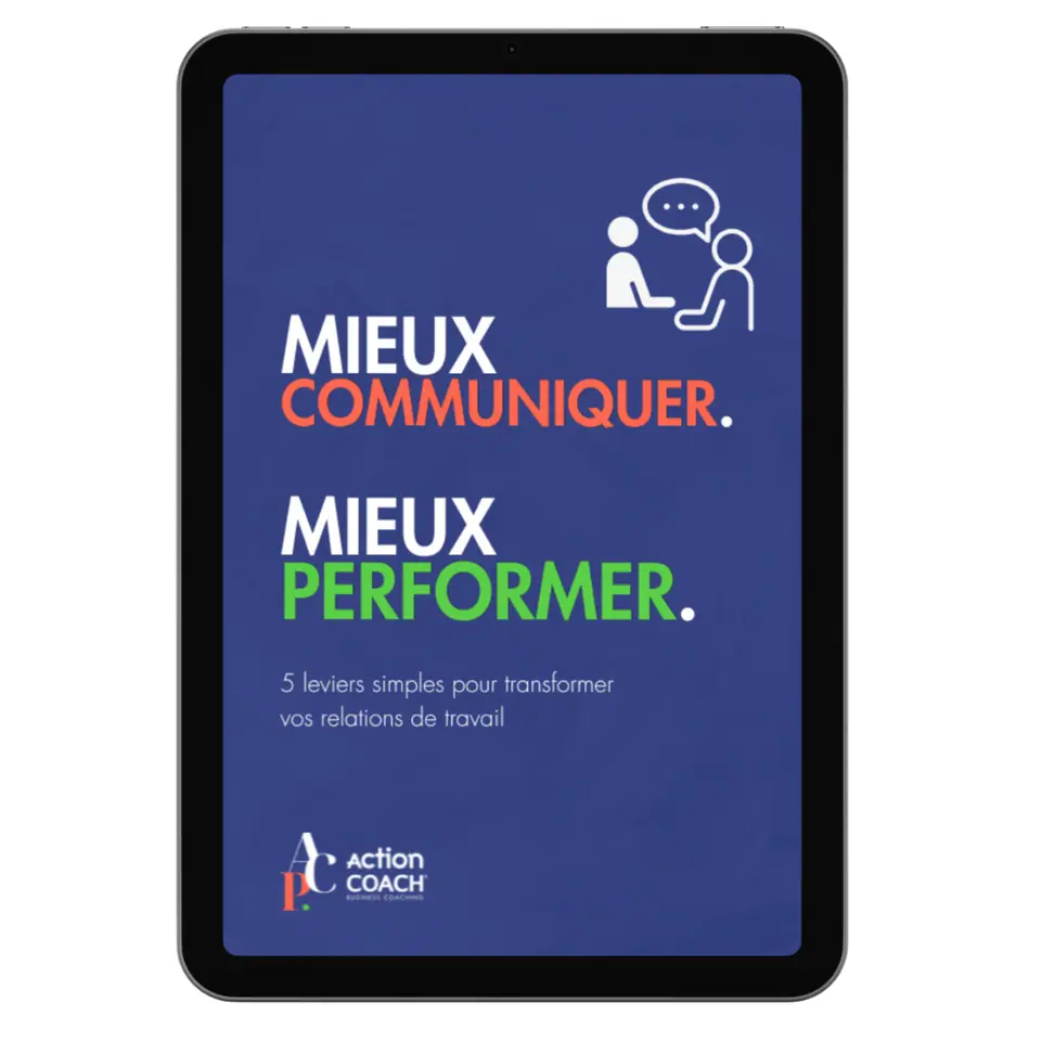 Couverture du livre blanc « 5 leviers simples pour améliorer vos relations de travail » d’ActionCOACH